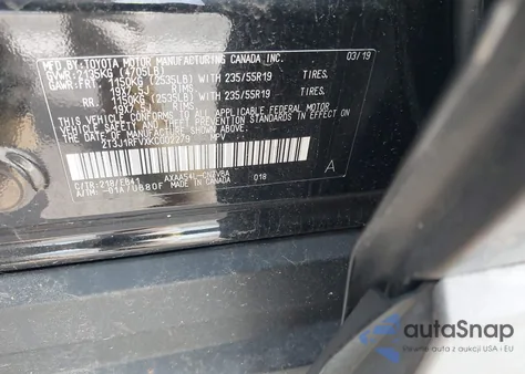 2019 Toyota Rav4 Adventure из США, поврежденный, VIN 2T3J1RFVXKC002279